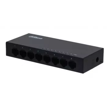 Dahua Technology SG1008-EUR tīkla slēdzis Neuzraudzīts L2 Gigabit Ethernet (10/100/1000) Melns