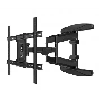 TV sienas stiprinājuma rāmis ESPERANZA ERW021 40–85 collu plakanajiem televizoriem, metāls, slīpums, 6–50 cm attālums, 68 kg kapacitāte, VESA 200x100–600x500 mm