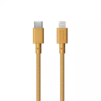 USB-A uz Lightning kabelis Native Union Night Cable — 3 m, Dzeltens