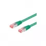 Wentronic Goobay CAT 6a Patch Kabelis, S/FTP (PiMF), Zaļš, 2 m - LSZH Halogēns-Bez, Varš (93742)