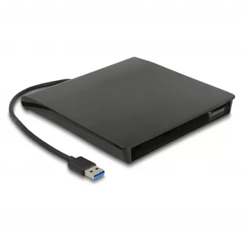 Ārējais HDD korpuss DeLOCK 42636 Melns 5.25 collu Micro SATA 5 Gbit/s
