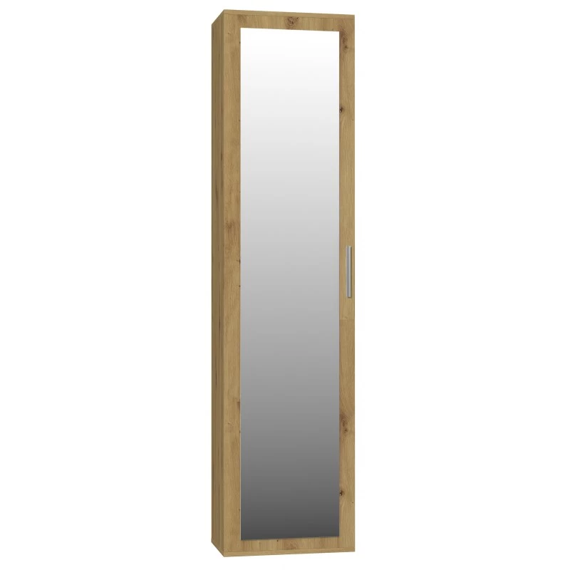 Top e Shop DUO SZAFKA ARTISAN – ozolkoka rāmis, 2 plaukti, 1 durvis, 500×350×1800 mm