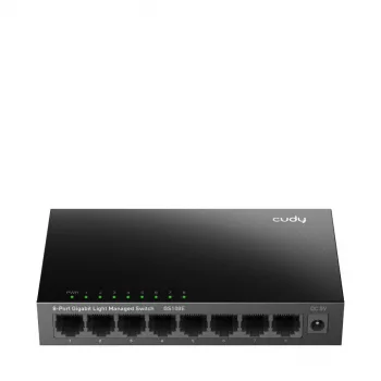 Pārvaldāms slēdzis Cudy GS108E 8-portu Gigabit Ethernet, metāla korpuss