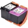 Renkforce Ink Combination-Pack, nomaiņa HP 62 (N9J71AE), saderīgs Combination-Pack Melns, Ciāns, Fuksīns, Dzeltens RF-I-HP62BKCMY2PK RF-5705430