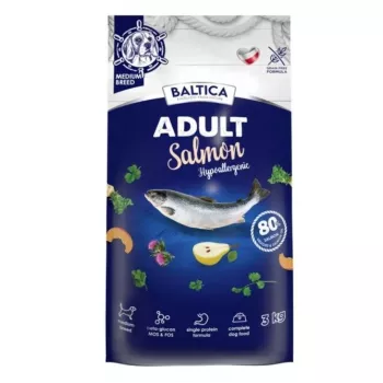 BALTICA Excellent Hipoalerģiska pieaugušo suņu barība vidējām šķirnēm ar lasi - sausā barība - 3kg