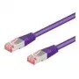 Wentronic Goobay CAT 6 tīkla kabelis, S/FTP (PiMF), violets, 7,5 m - LSZH bezhalogēna, varš (93545)