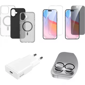 4smarts 7in1 vērtību komplekts Apple iPhone 16, saderīgs ar MagSafe