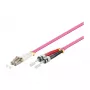 Patch kabelis LWL Duplex OM4 (Multimode, 50/125) LC/ST, LSZH, maināma polaritāte, 0,5m, Good Connections®