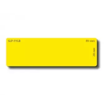 Seiko Instruments - Dzeltenas etiķetes - 28 x 89 mm, 130 gab. - saderīgas ar Smart Label Printer 100, 120, 200, 220, 620, 650SE, EZ30, Pro (42100605)