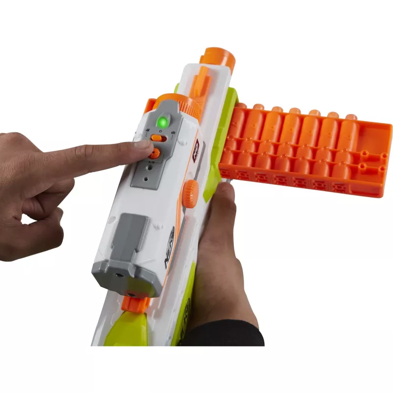 Rotaļu blasteris HASBRO Nerf BattleScout ICS-10 FFP B1756F030 – putu šautra, vienšāviens, taktiskā sliede