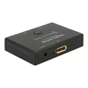 DeLOCK DisplayPort slēdzis, manuāls, divvirzienu, 4K
