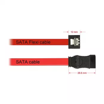SATA kabelis DeLOCK 0.1m 2xSATAIII