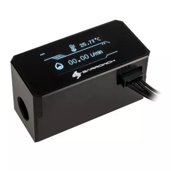 Plūsmas mērītājs Barrow FBFT08 B — OLED displejs, melns