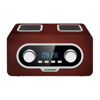 Pārnēsājams radio BLAUPUNKT PP5.2BR — FM radio, 60 atmiņas vietas, USB/MP3, AUX, akumulators 1000 mAh, 3 W RMS, bronzas krāsa