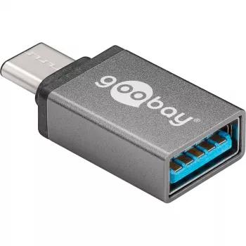 Wentronic Goobay USB-C™ adapteris - USB 3.0 A-Spraudnis, Pelēks (56621)