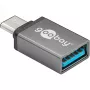 Wentronic Goobay USB-C™ adapteris - USB 3.0 A-Spraudnis, Pelēks (56621)