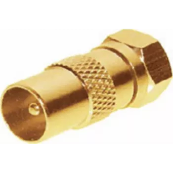 Adapteris ShiverPeaks 85323-G no IEC spraudņa uz F spraudni, pozlēti kontakti