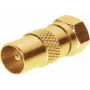 Adapteris ShiverPeaks 85323-G no IEC spraudņa uz F spraudni, pozlēti kontakti