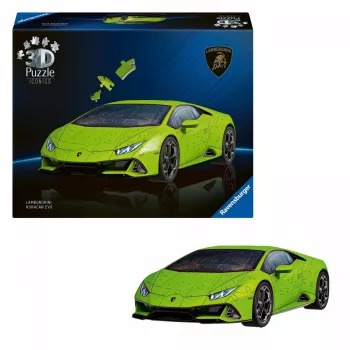 Puzzle 3D 158 gab. Lamborghini Huracan EVO zaļš