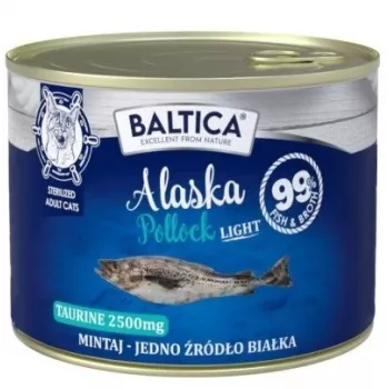 BALTICA Excellent Monoprotein Pollock Light - slapjā kaķu barība - 185g