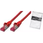 ShiverPeaks BS75711-A0.5R savienojuma kabelis Cat.6a S/FTP (S-STP), 0,5 m, sarkans