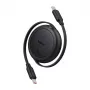 Baseus Free2Pull Mini USB-C uz USB-C kabelis, 60W, 1m, melns