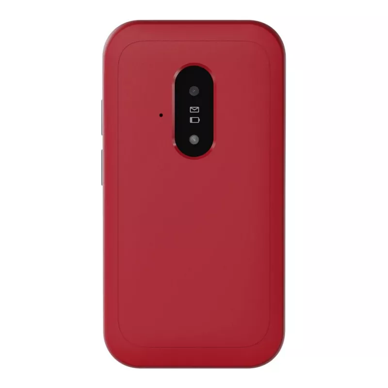 Doro Leva E22 saliekamais telefons, 2.8 collu (7.11 cm) ekrāns, Single SIM, 0.3 MP kamera, 1150 mAh, 127.8 g, Sarkans/Balts