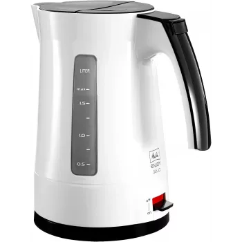 Elektriskā tējkanna Melitta Enjoy Aqua 1.7 L 2400 W Melns Balts