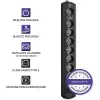 Pārsprieguma aizsargs Qoltec 50113 Melns 8 AC kontaktligzdas 230 V 1.8 m