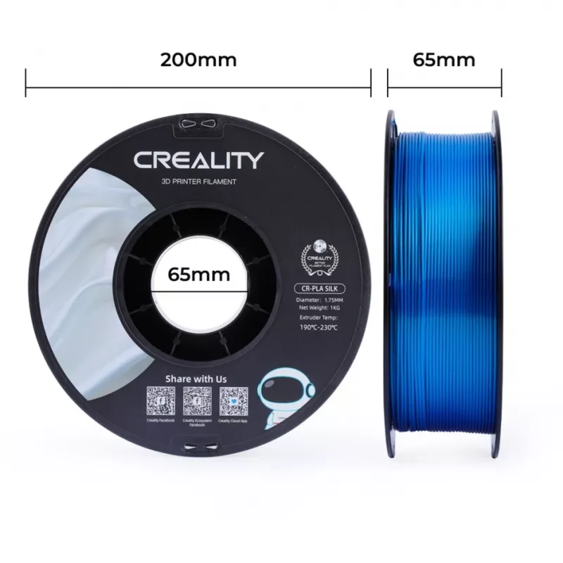 3D drukas materiāls Creality 3D 3301120006 Silk Blue 1 kg 1,75 mm