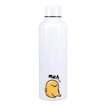 Metāla ūdens pudele Paladone Gudetama – izolēta nerūsējošā tērauda pudele ar tēla dizainu