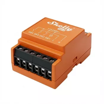Elektriskais relejs Shelly i4 Gen3 Oranžs Wi‑Fi 2,4 GHz 1 W 110–240 V 4 kanāli