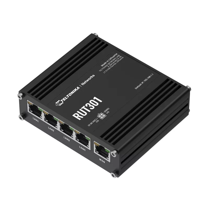 Teltonika RUT301 (EU) Ethernet maršrutētājs rūpnieciskai lietošanai