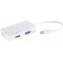 shiverpeaks ®-BASIC-S--Adapter Mini DisplayPort kontaktdakša uz HDMI/DVI/VGA ligzdu, balts (BS10-01015)