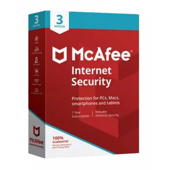 McAfee Internet Security - 3 Lietotāji 1 Gads, Globāls