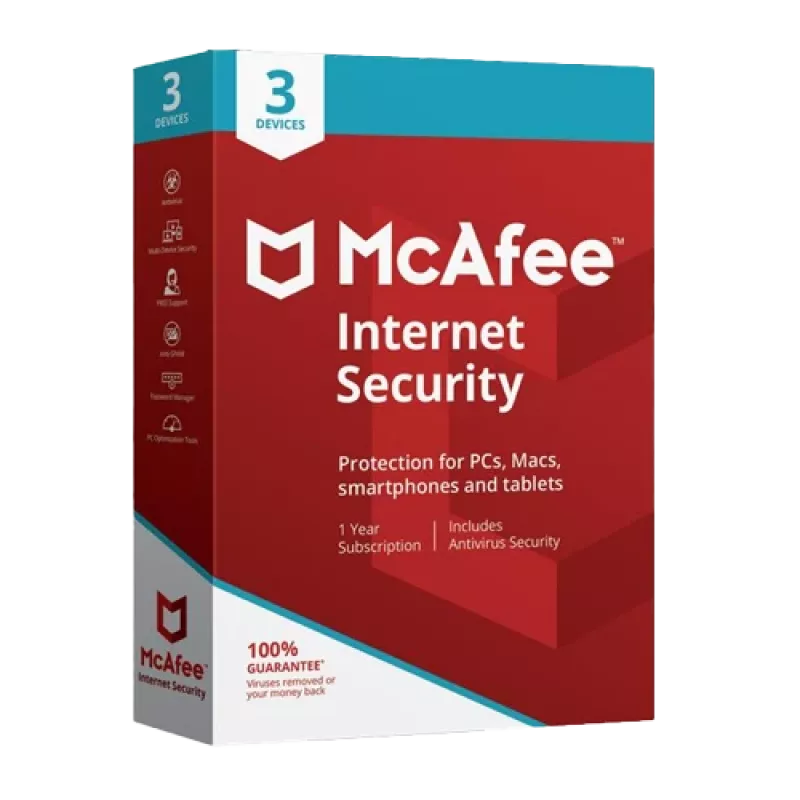 McAfee Internet Security - 3 Lietotāji 1 Gads, Globāls
