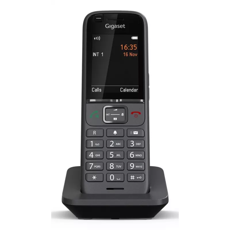 Gigaset N530 IP PRO + S700H PRO DECT telefons ar zvanītāja ID, antracīts