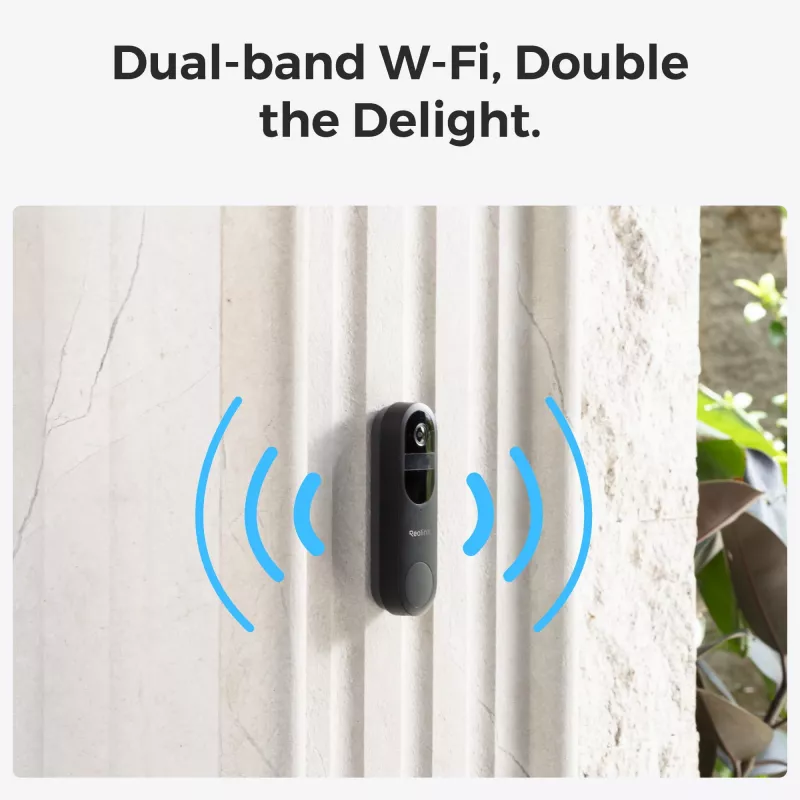 Reolink D340B durvju zvana komplekts ar skaņas signālu un 64GB microSD karti