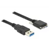 USB kabelis DeLOCK 83599 USB 3.2 Gen 1 3m USB A Micro-USB B Melns