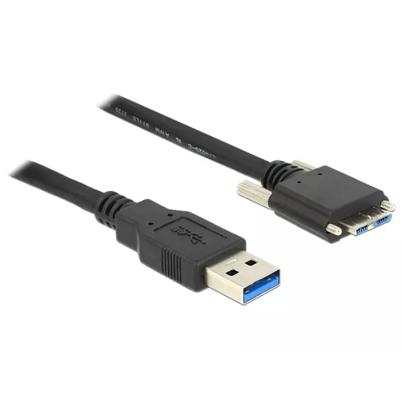 USB kabelis DeLOCK 83599 USB 3.2 Gen 1 3m USB A Micro-USB B Melns