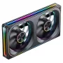 Jonsbo ZA-240 Infinity Mirror 240mm Melns - Divi 120mm ARGB PWM Ventilatori