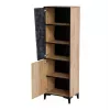 Plauktu sistēma cama meble OVO 2D grāmatu skapis 50×38×182.5 cm ozols/betons