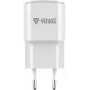 USB sienas lādētājs YENKEE YAC 2023WH 18W 3A Quick Charge 3.0