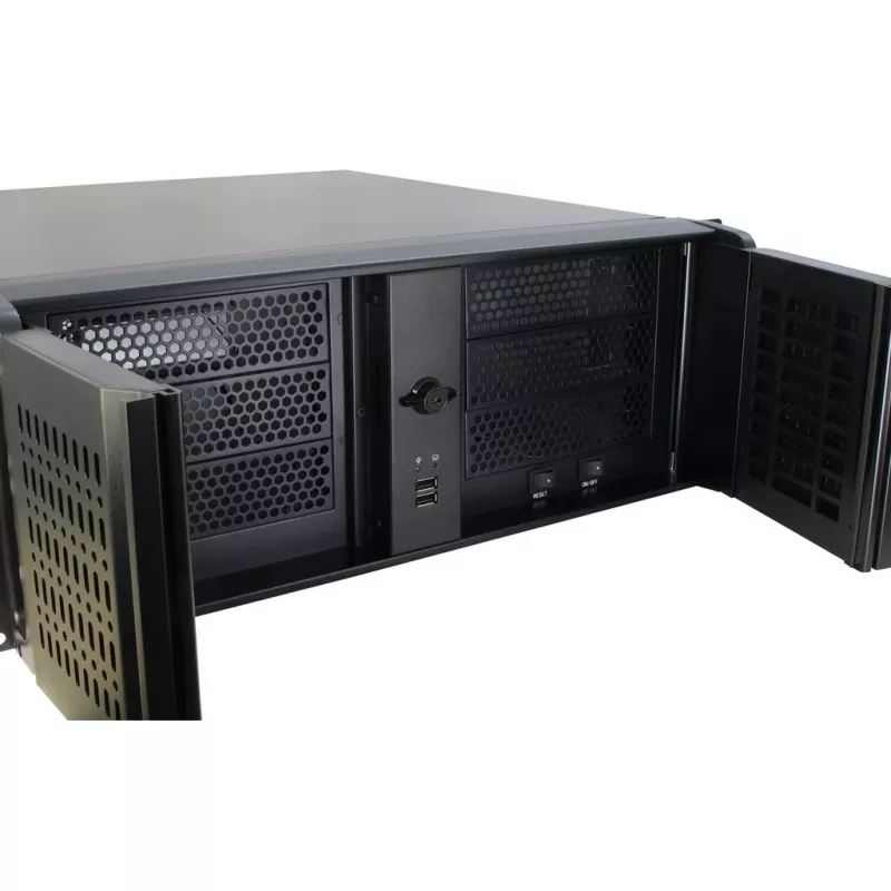 Servera korpuss Inter-Tech 4U-4098-S Rack Melns