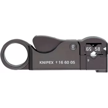 Knipex 16 60 05 KOAX kabeļa noņēmējs koaksiālajam kabelim 4–12 mm RG58, RG59, RG62