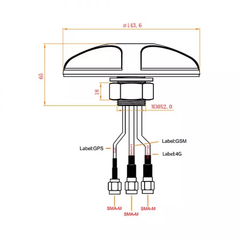 Omni-virziena antena DeLOCK 12455