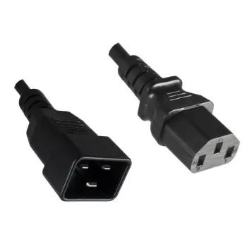 Microconnect PE030610 strāvas pagarinātājs melns 1 m C13 savienotājs C20 savienotājs