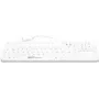 GETT GCQ CleanType Prime Touch+ USB Silikona tastatūra, balti taustiņi, 109 pogas (DE), IP65, ūdensizturīga, dezinficējama, ar magnētu aizmugurē, fona apgaismojums