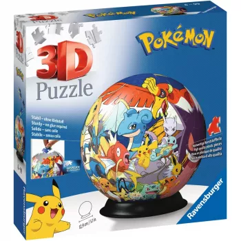 Ravensburger Pokemon 3D puzle 72 gab. Karikatūras