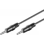 Wentronic Goobay 3,5 mm jack savienojuma kabelis HQ, melns, 0,6 m - 3,5 mm ligzda (3 kontaktu, stereo) > 3,5 mm ligzda (3 kontaktu, stereo) (51141)